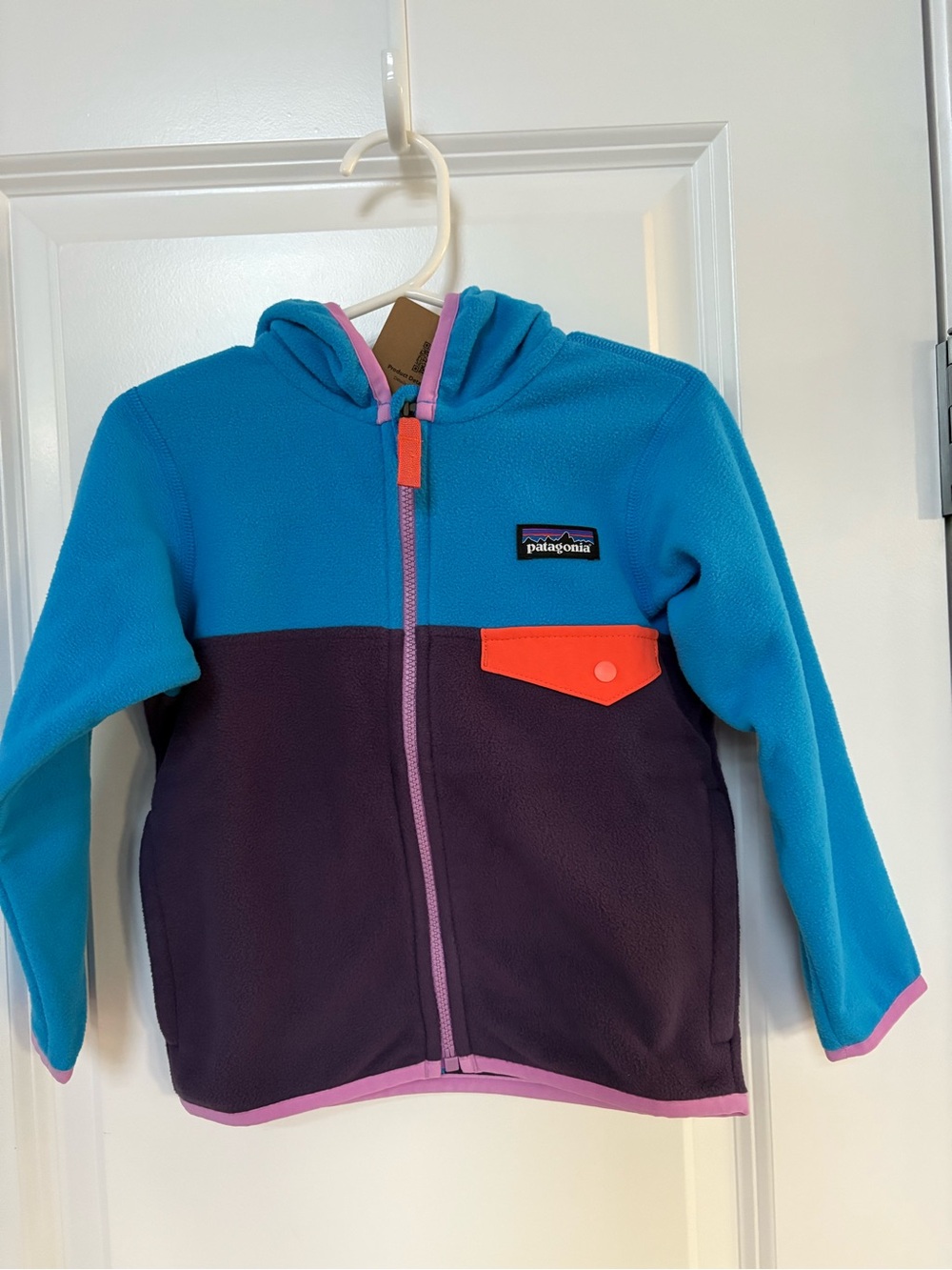 Patagonia BNWT Fleece Zip Hoodie Snap T Micro D Size 2T